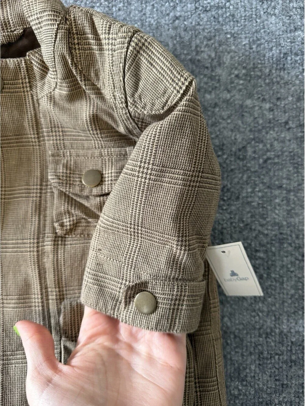 NWT Baby Gap Brown Cotton-Lined Jacket 6mo
